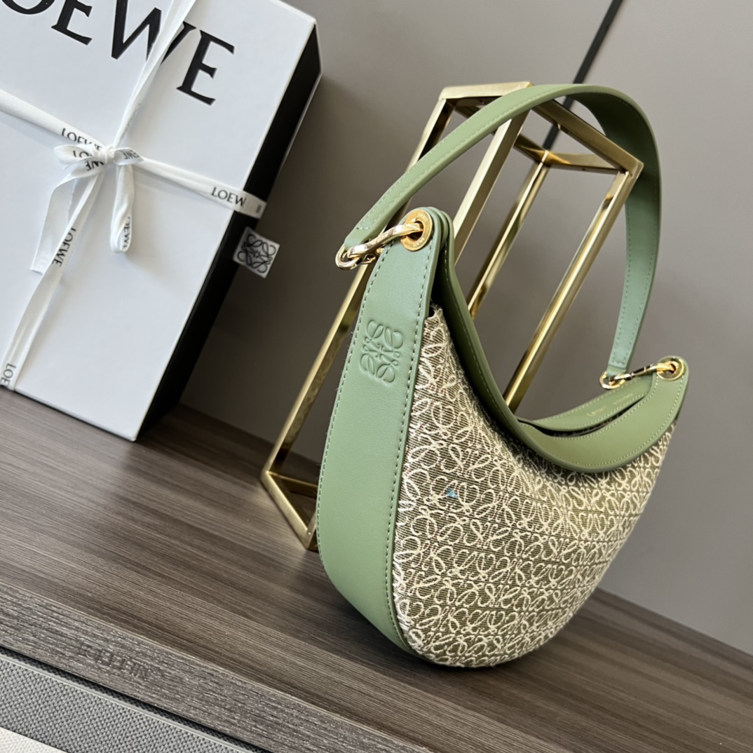 L0ew* Small Luna Bag Black/Brown/Light Brown For Women 12in / 30.5cm A923PM1X02