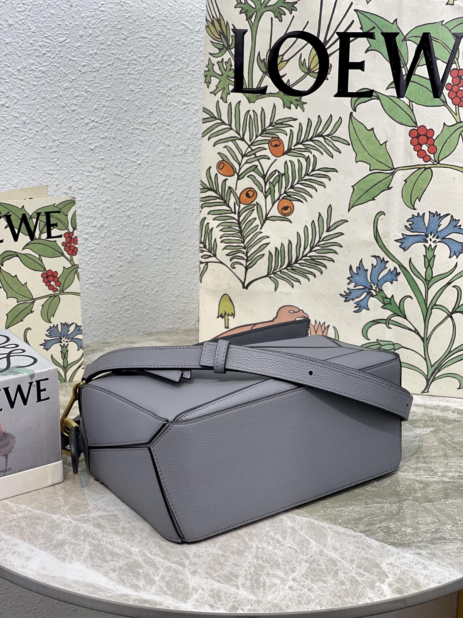 L0ew* Small Puzzle Bag Grey For Women 9.4in / 24cm