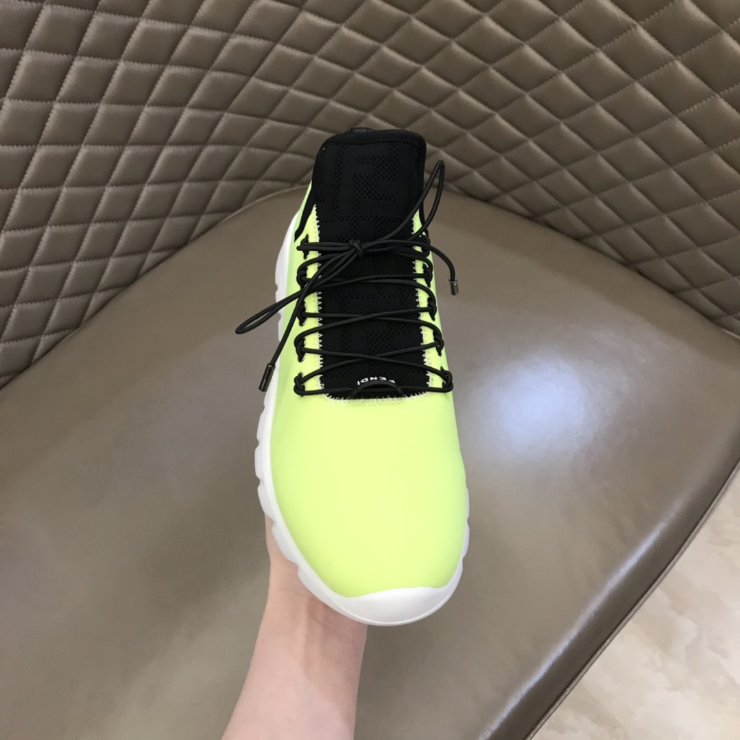 F**di FD Faster Trainers Light Green For Men