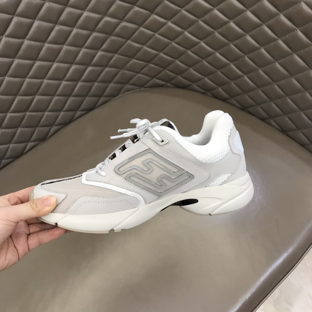 F**di FD Faster Trainers Sneakers White For Men 7E1555AKX6F1ICF