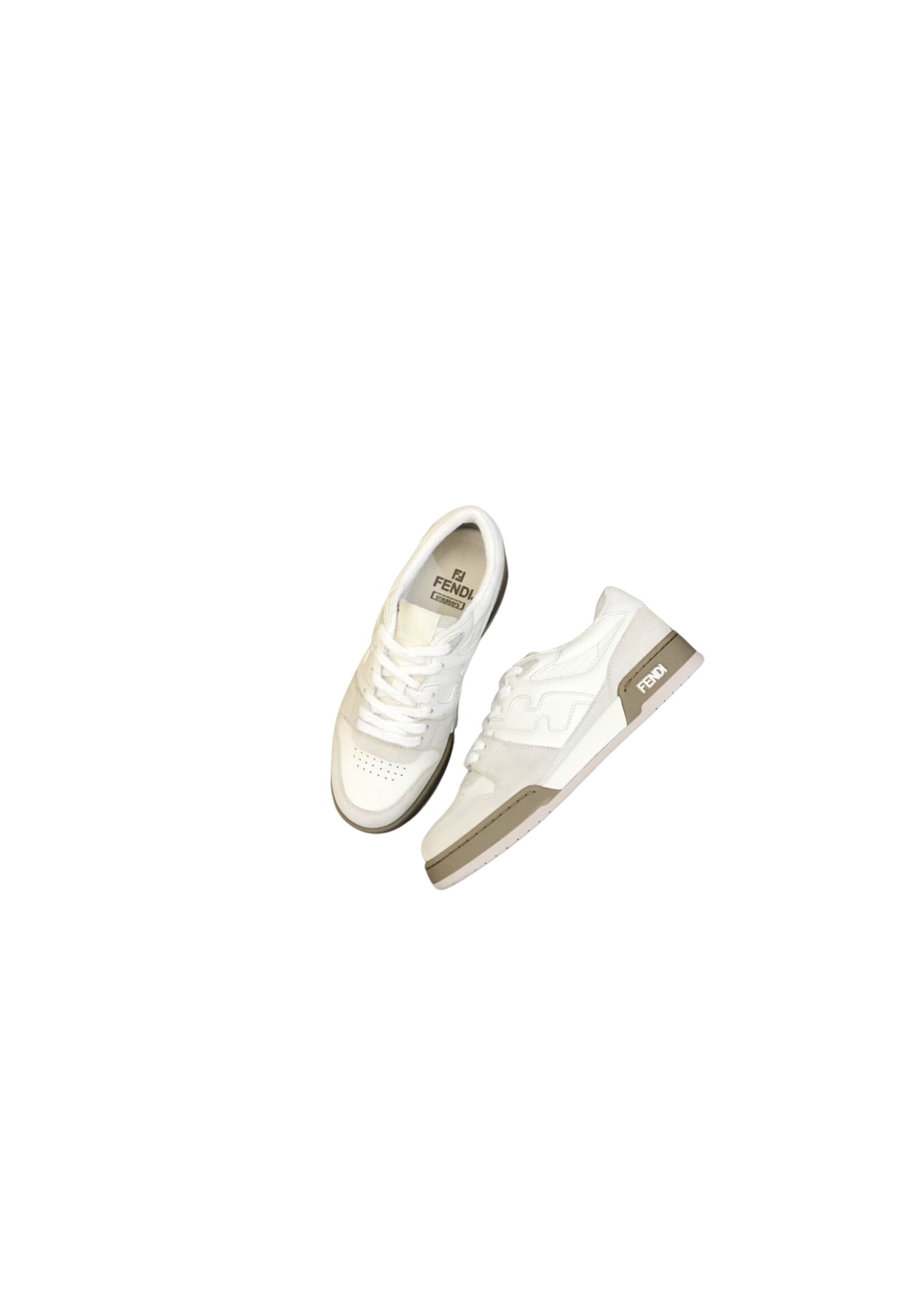 F**di FD Match Low Tops Sneakers White For Men 7E1493AHH2F1FHS