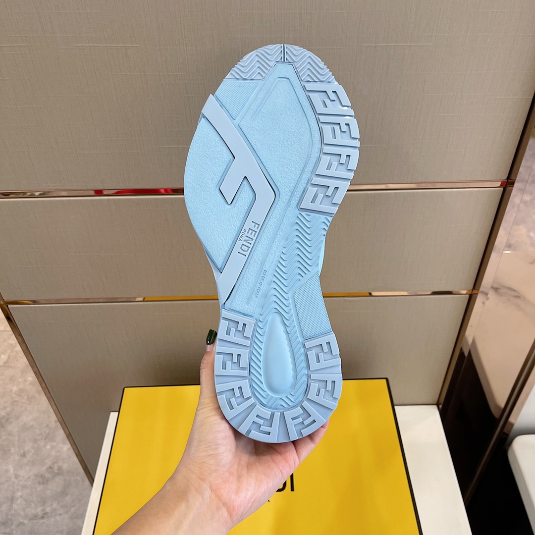 F**di FD Flow Running Sneakers Blue For Men