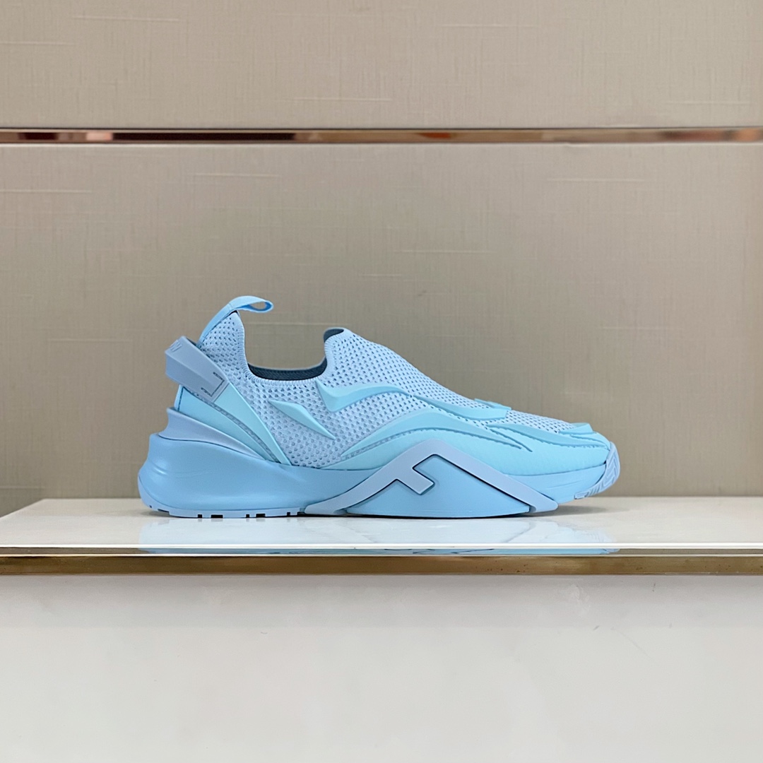 F**di FD Flow Running Sneakers Blue For Men