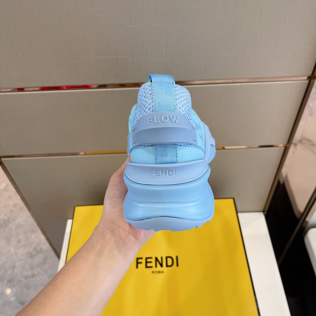 F**di FD Flow Running Sneakers Blue For Men