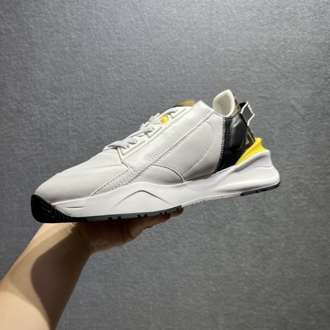 F**di FD Flow Sneakers White For Men 7E1392AJZHF1HGR