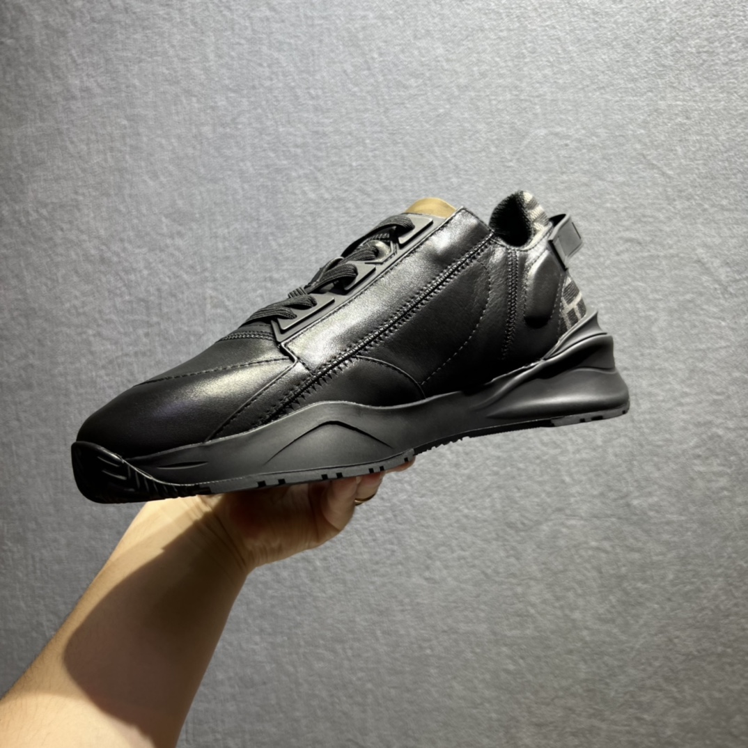 F**di FD Flow Sneakers Black For Men 7E1392AJZHF1DV5