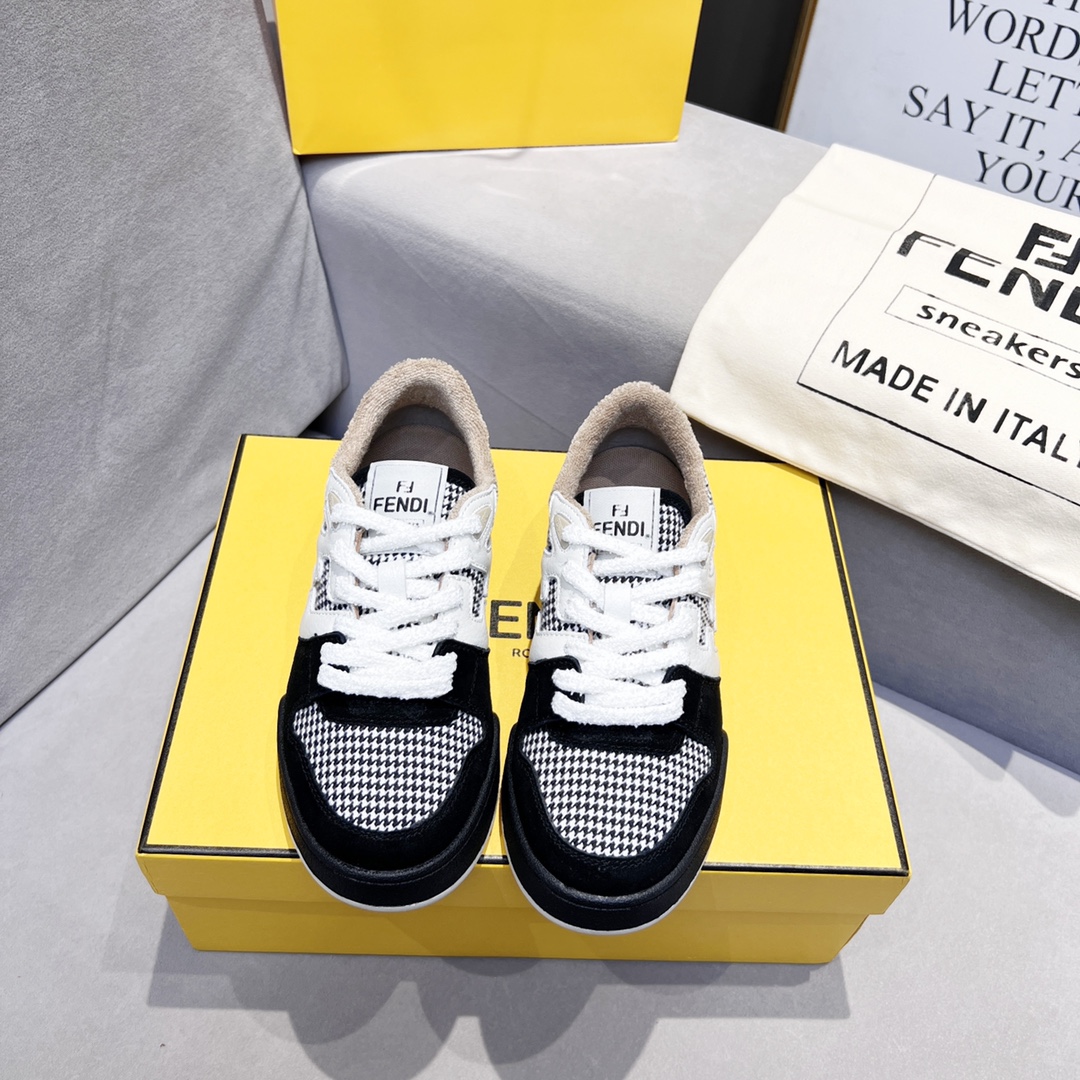 F**di FD Match Low Tops Sneakers Black For Men