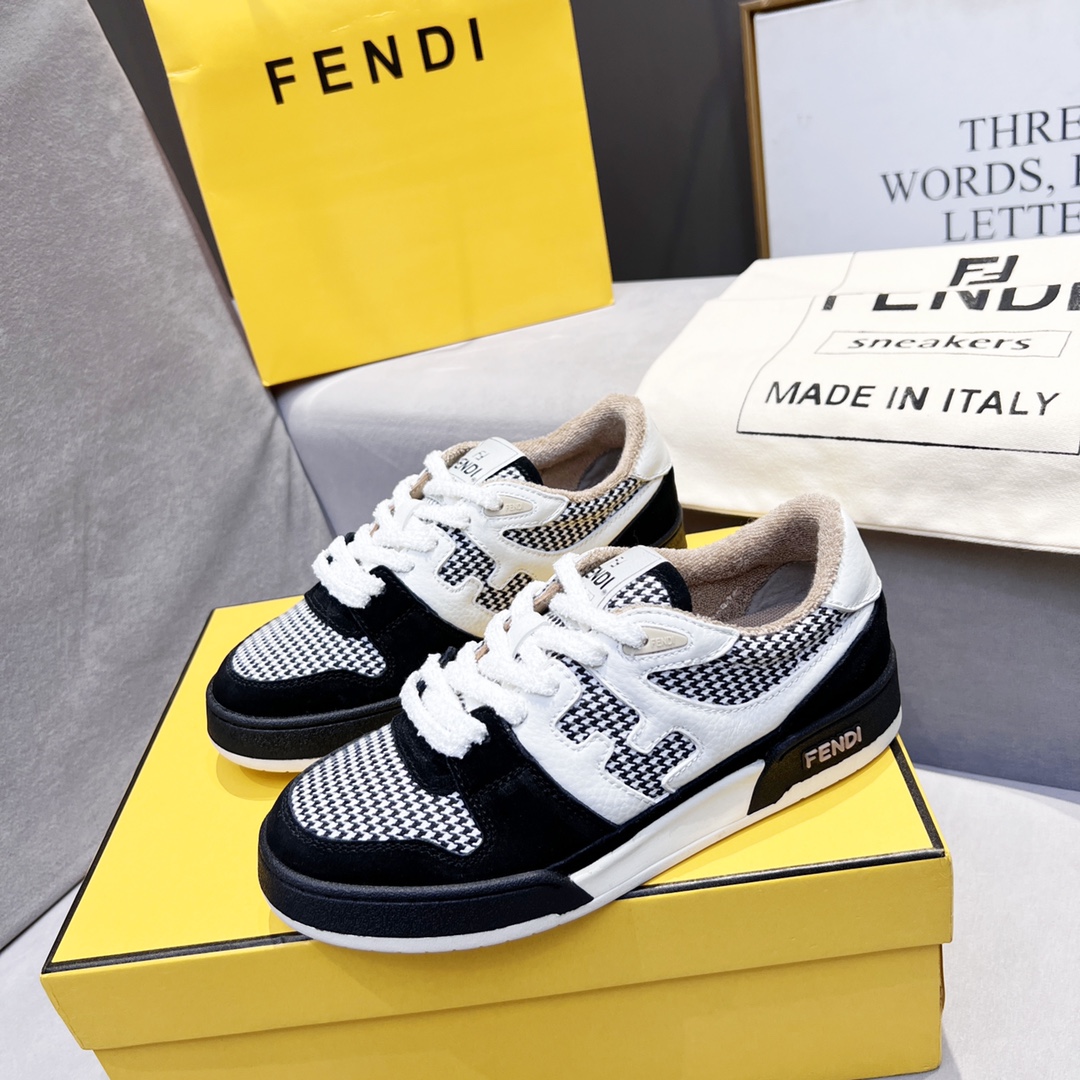 F**di FD Match Low Tops Sneakers Black For Men