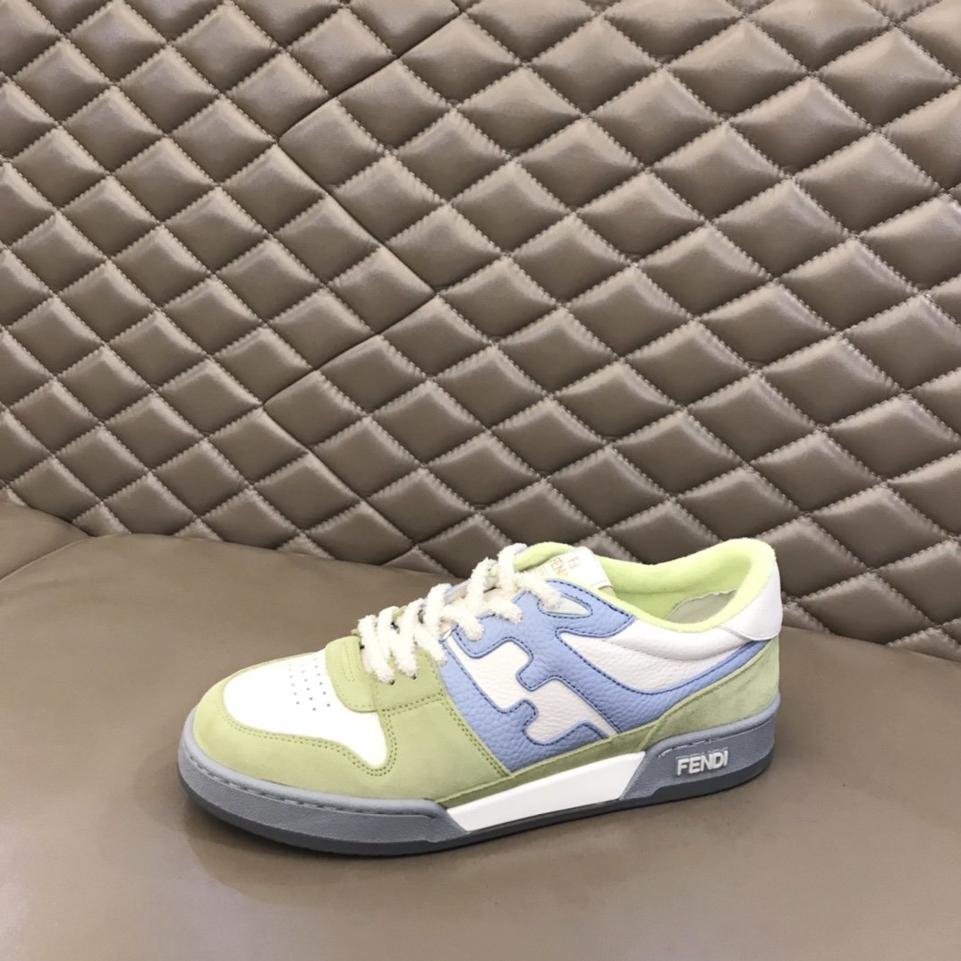 F**di FD Match Low Tops Sneakers Light Green For Men
