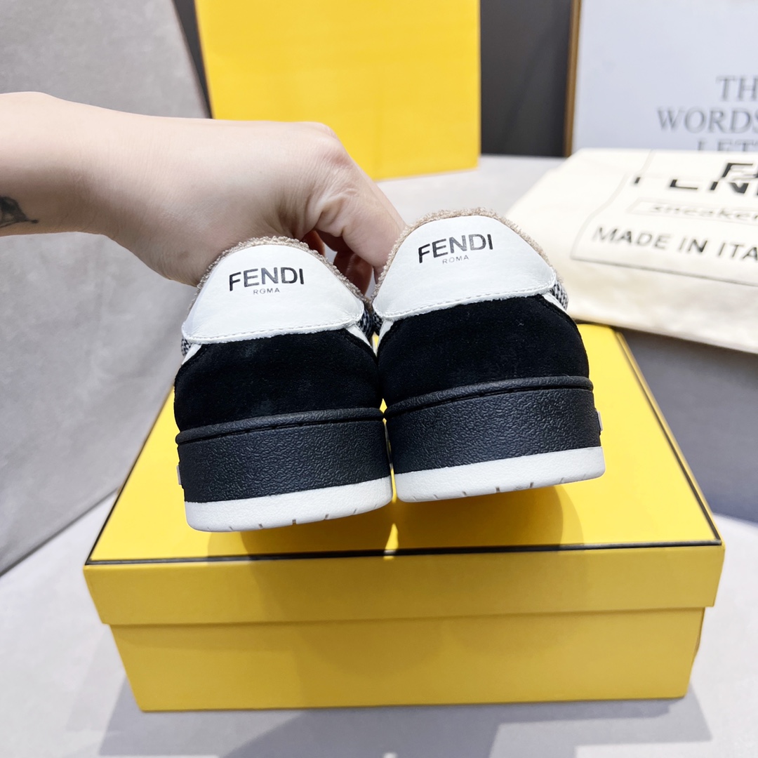 F**di FD Match Low Tops Sneakers Black For Men