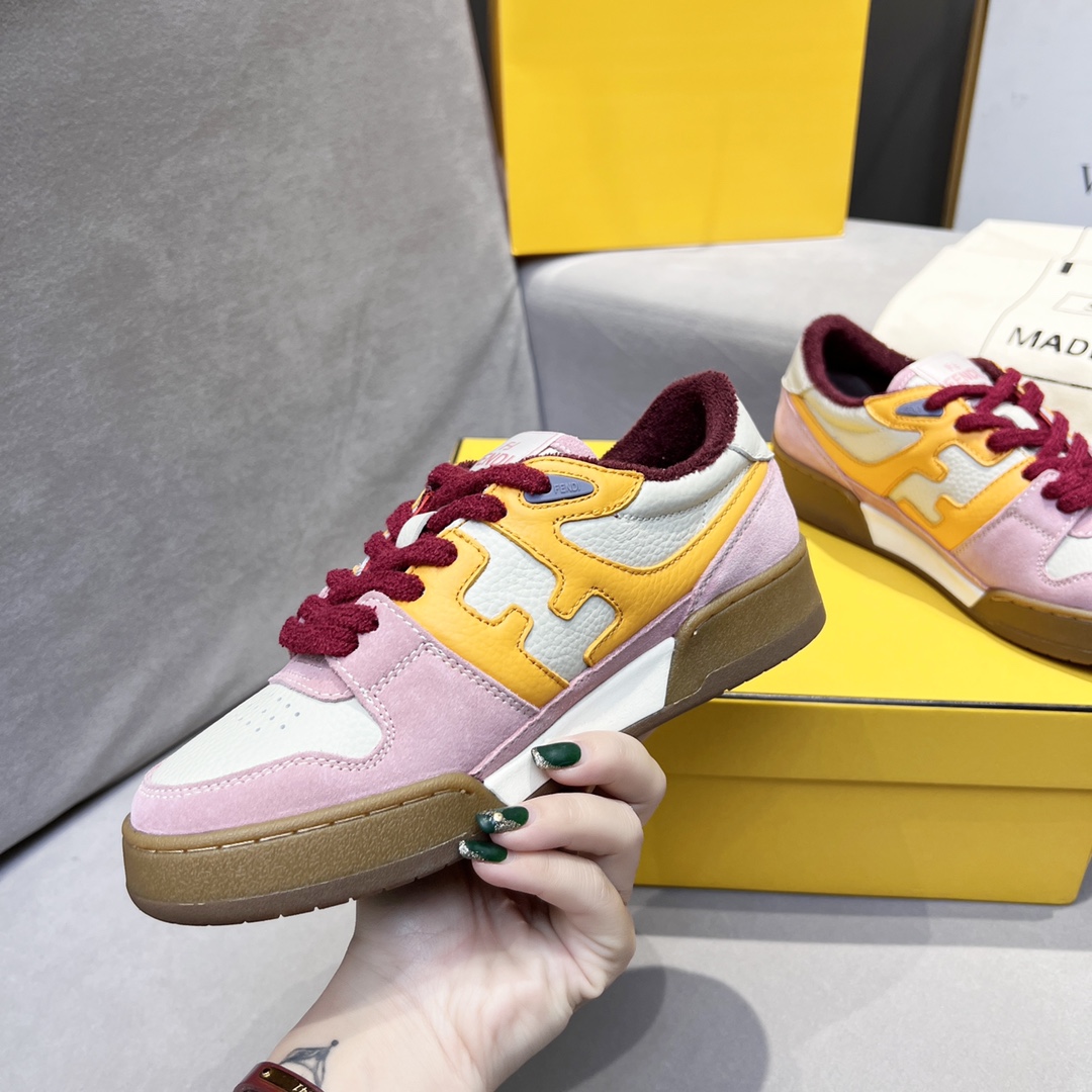 F**di FD Match Low Tops Sneakers Pink For Men