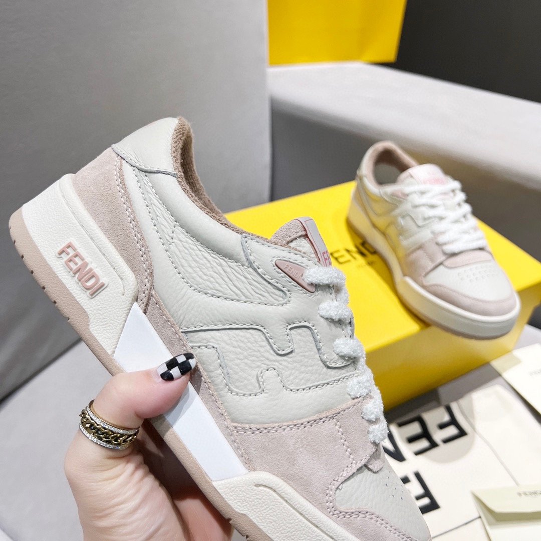F**di FD Match Low Tops Sneakers Light Pink For Women 8E8252AHH2F1FHT