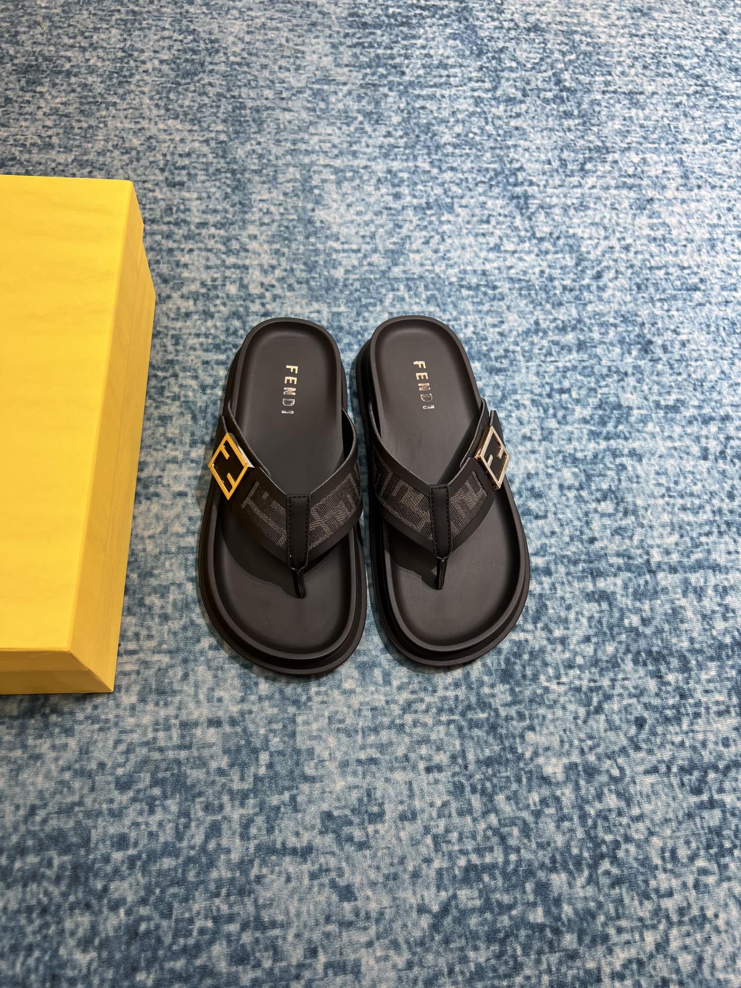 F**di FF Slides Black For Men