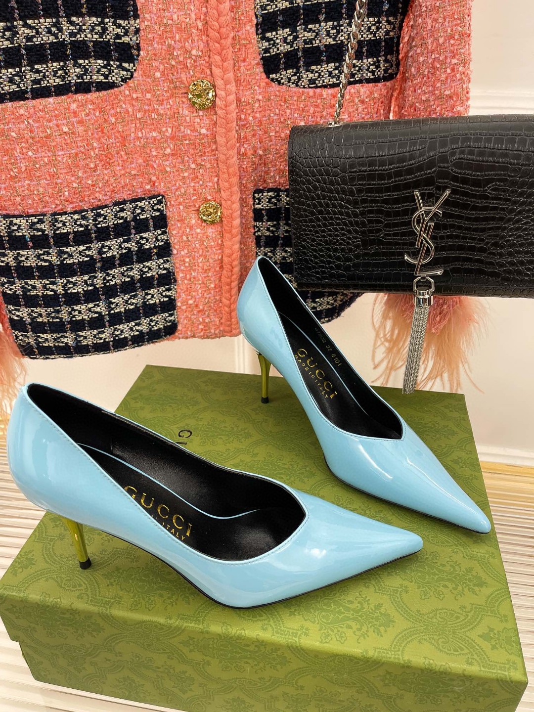Gvc*1 High-Heel Pump Light Blue For Women