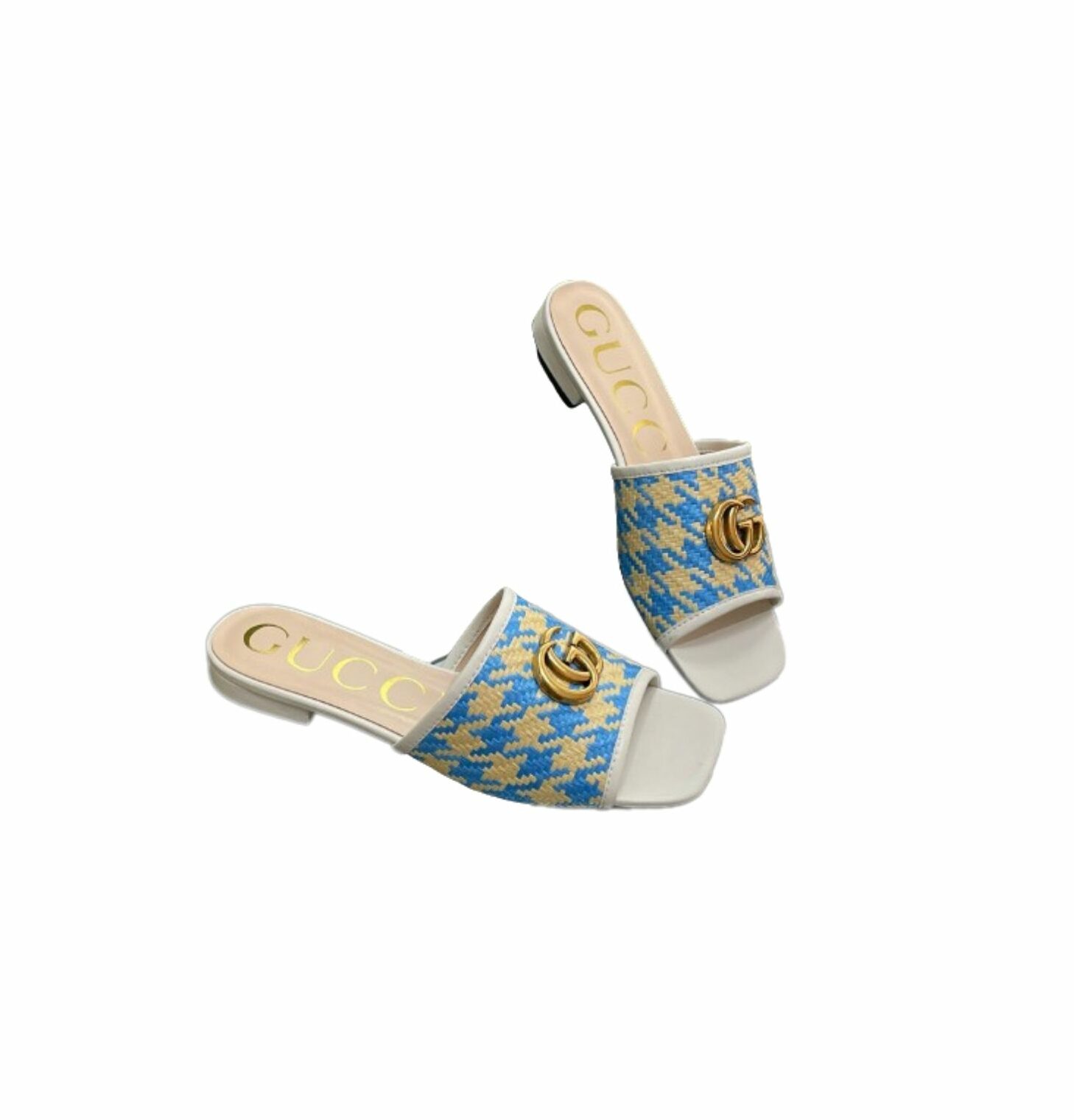 Gvc*1 Slide Sandal With Double G Blue For Women