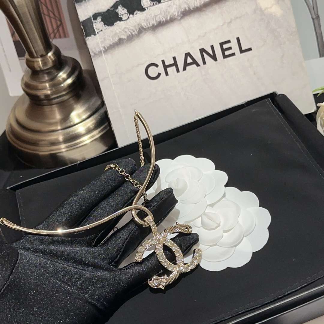 Ch**el CC Necklaces Gold For Women