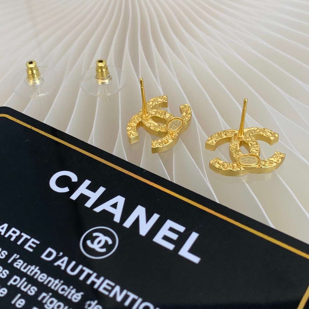 Ch**el CC Earrings Gold For Women