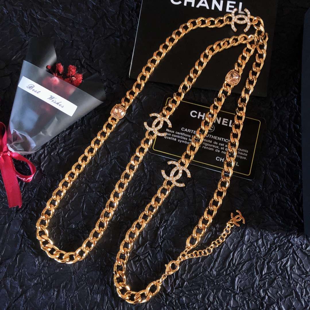 Ch**el Chain Necklaces Gold For Women