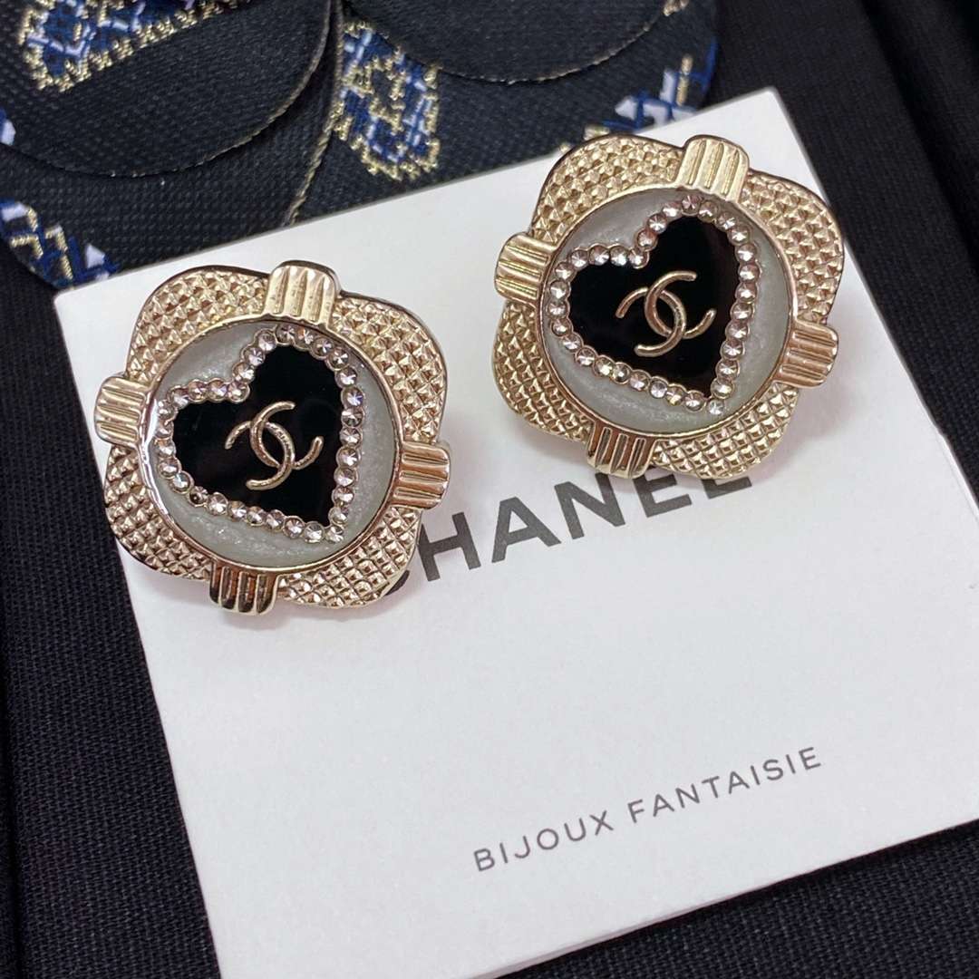 Ch**el Earrings Black For Women