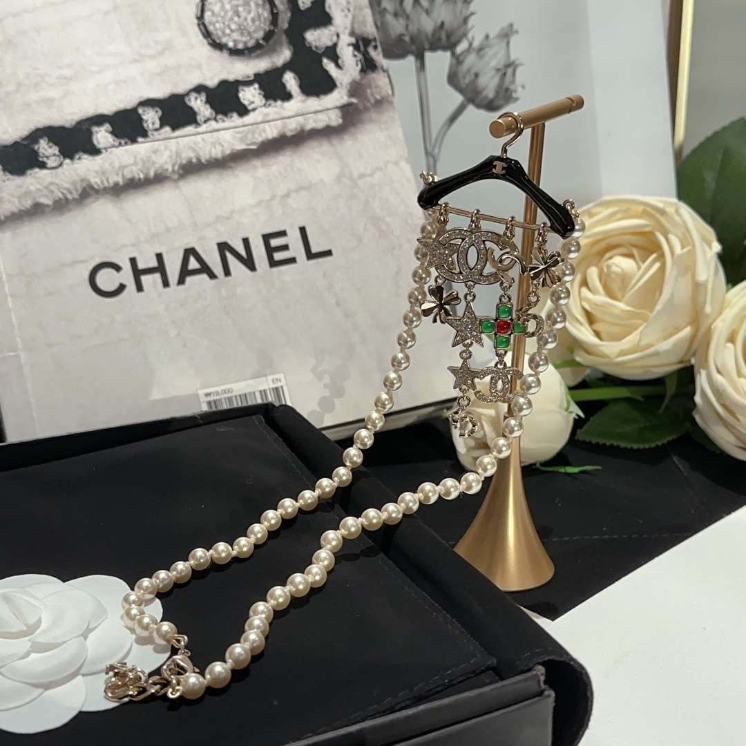 Ch**el Star Necklaces Gold For Women