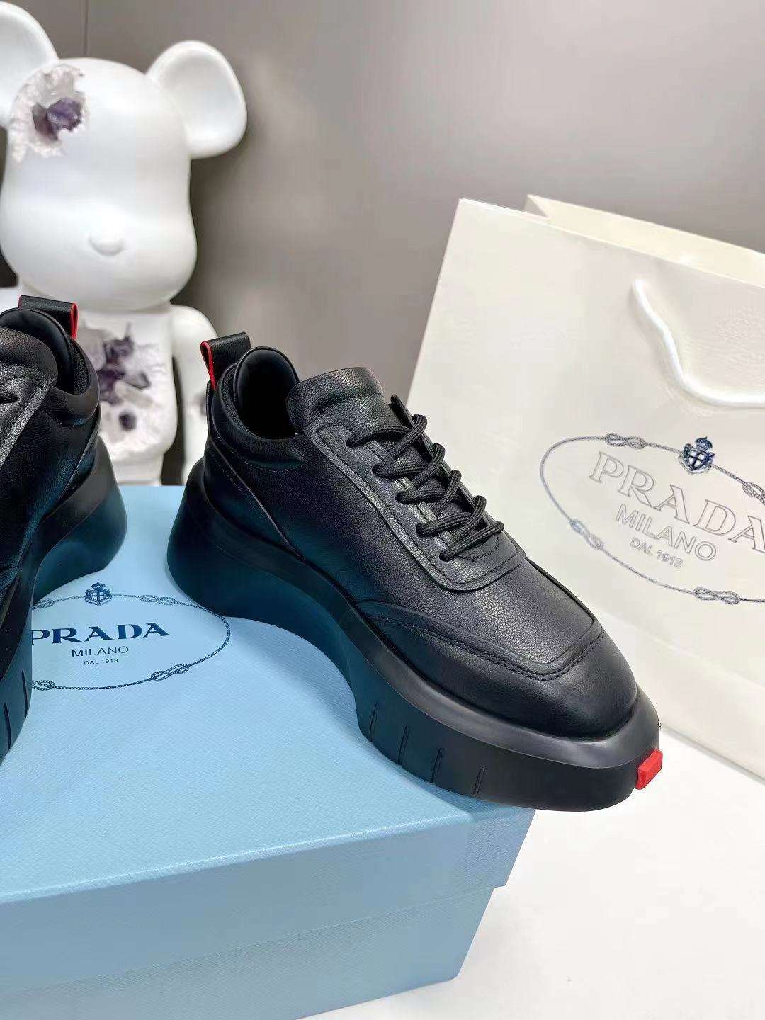Pra*a Padded Sneakers Black For Women