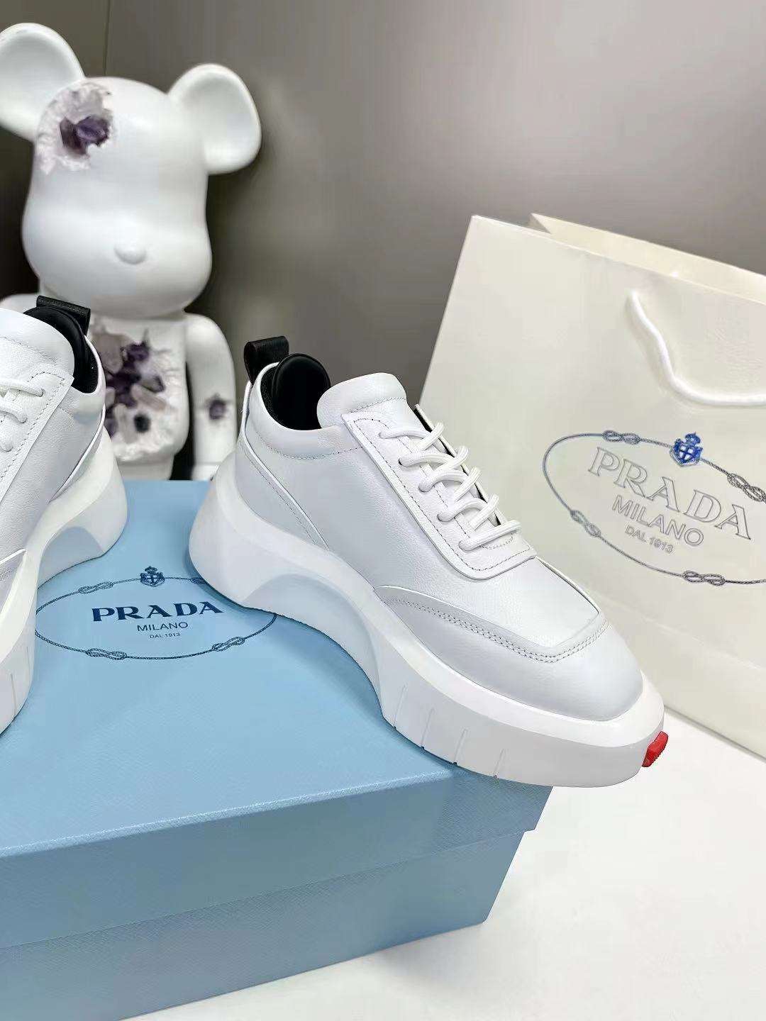 Pra*a Padded Sneakers White For Women