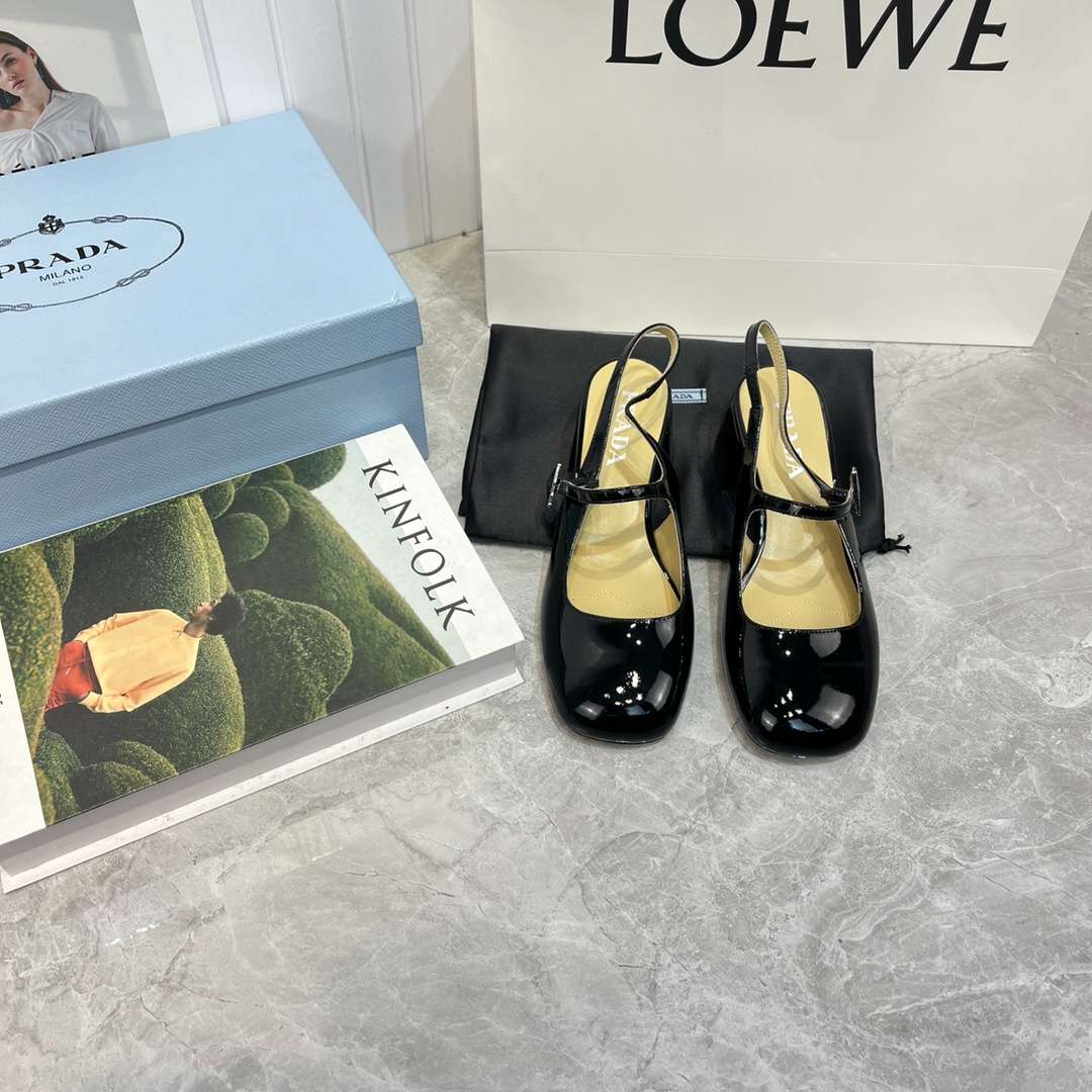 Pra*a Slingback Exull Pumps Black For Women