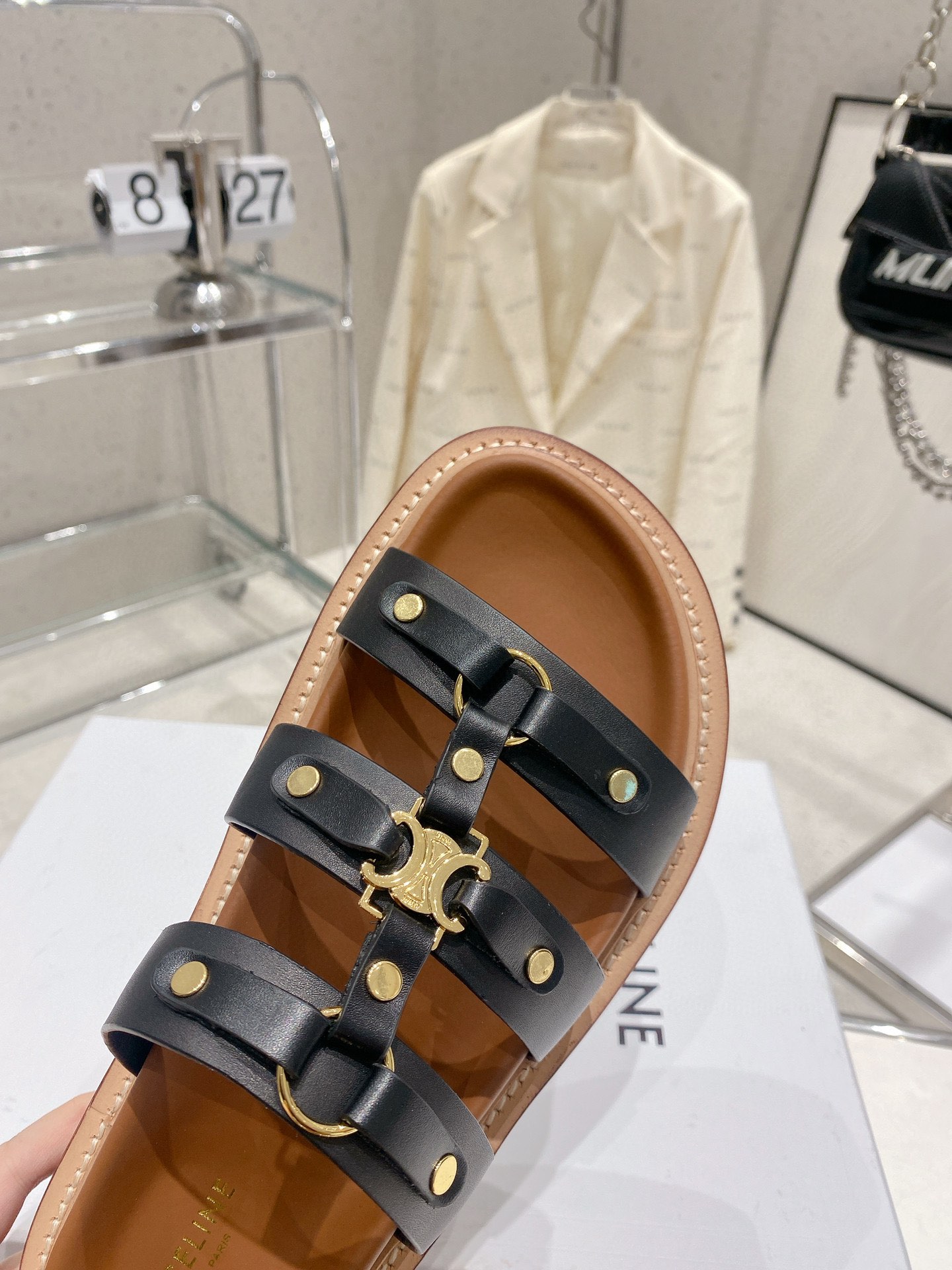 Ce1i*e Slides Tippi Black For Women 357283766C.38NO
