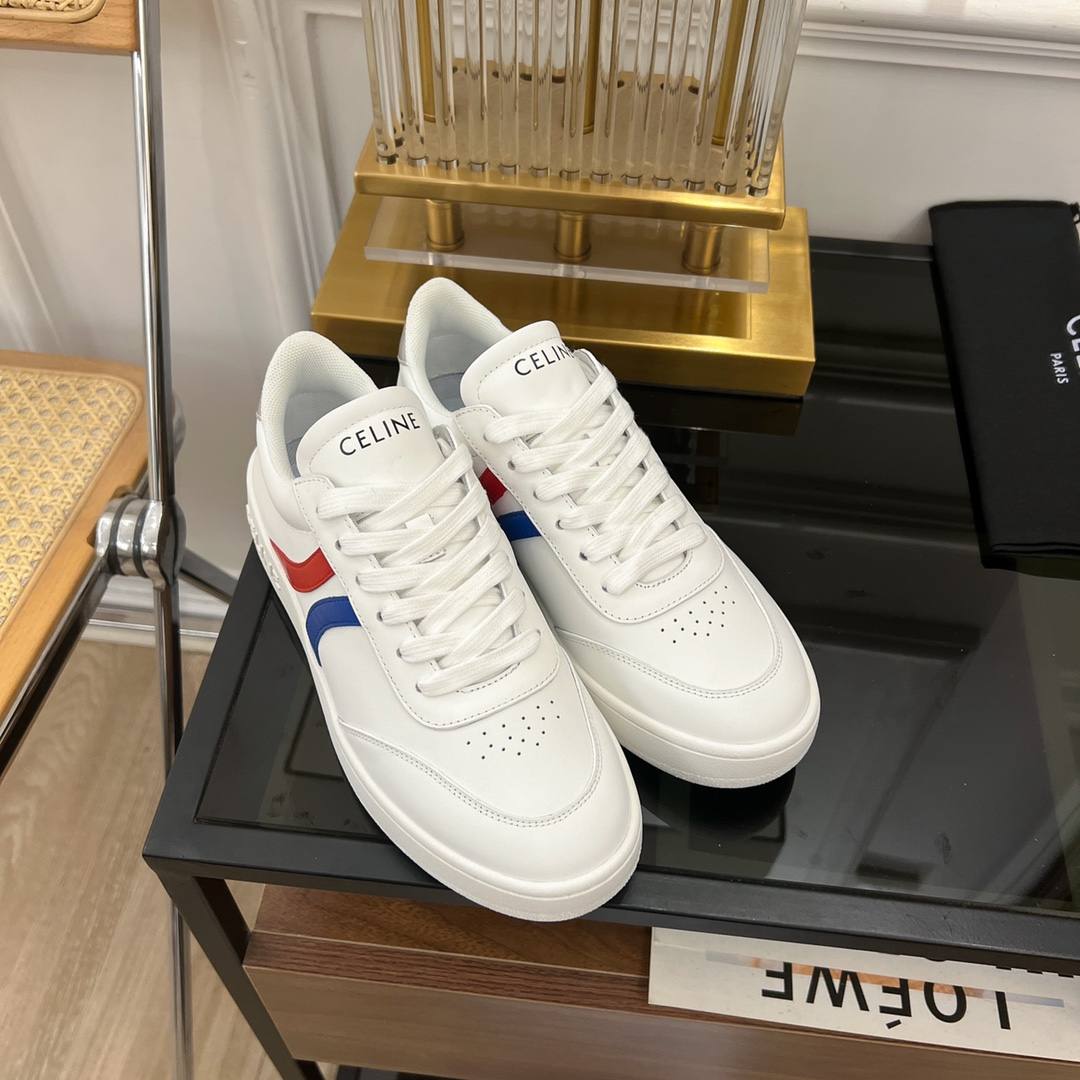 Ce1i*e Tennis Sneakers And Laminated White For Women 352133796C.01UT