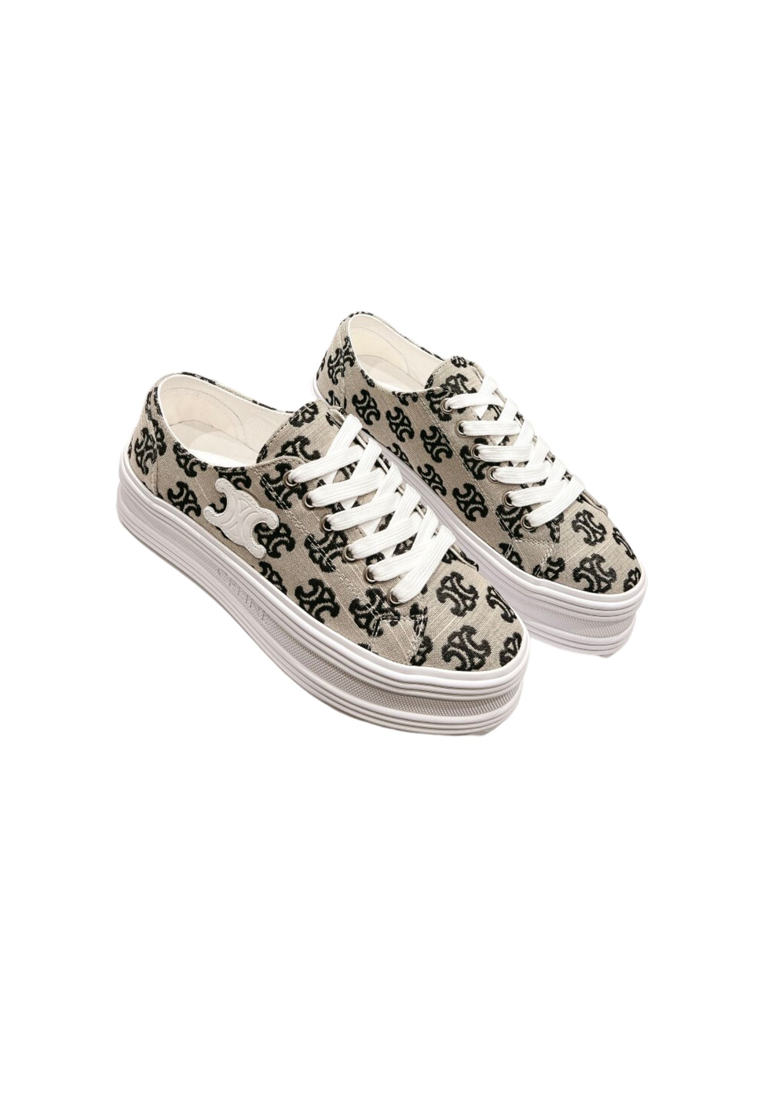 Ce1i*e Triomphe Sneakers In Canvas Black For Women