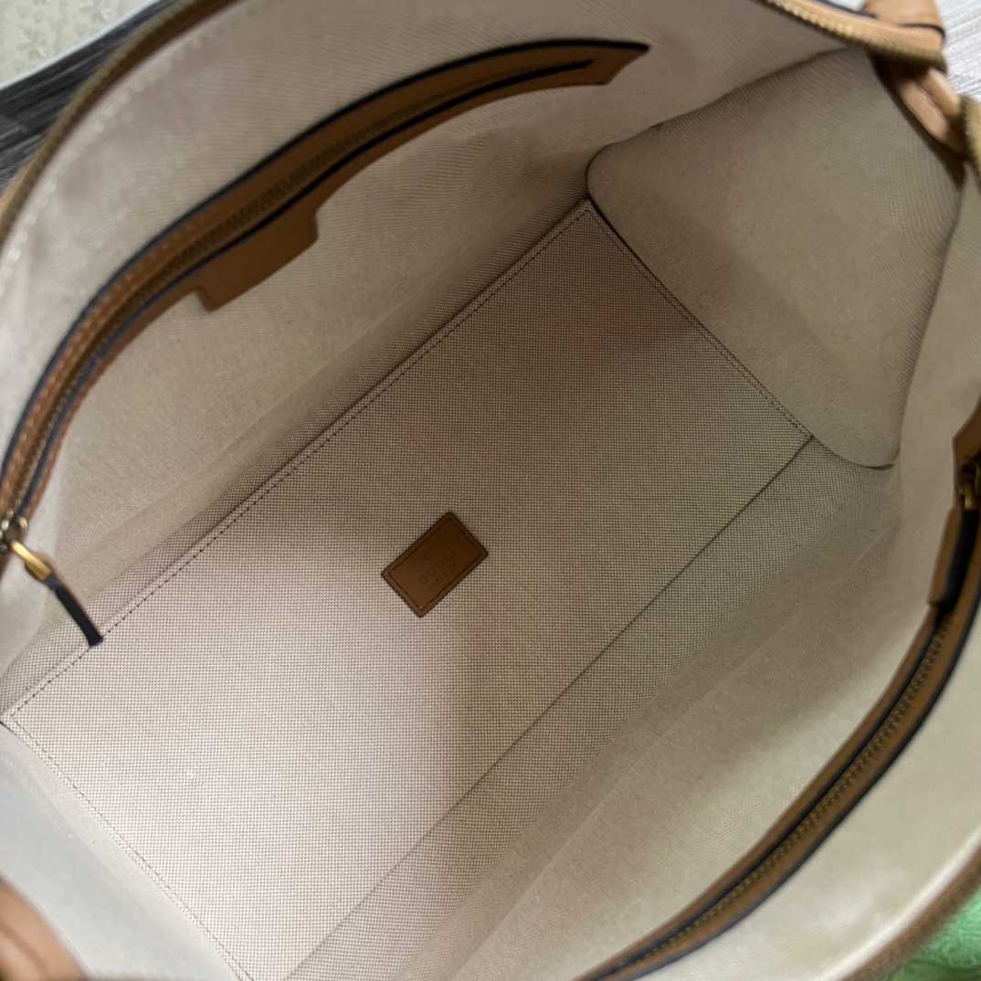 Gvc*1 Double G-Detailed Smooth Medium Handbag Brown For Men 13.3 in/ 34 cm