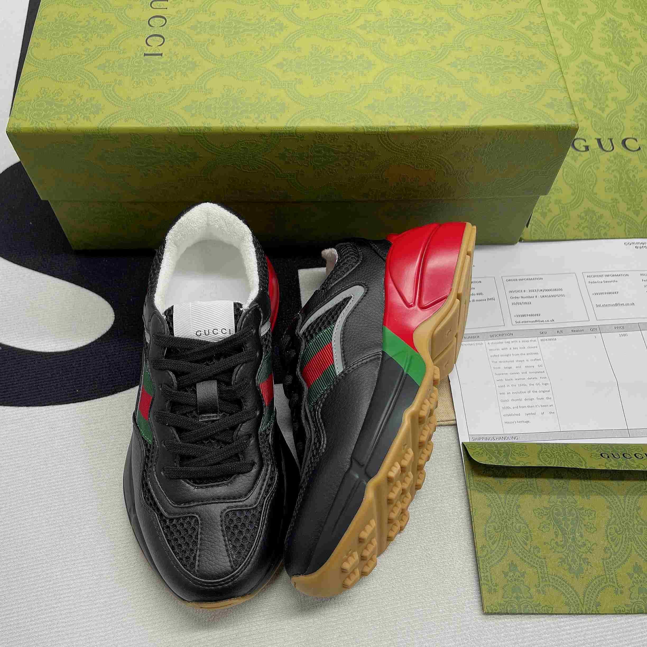 Gvc*1 GG Rhyton Sneaker Black For Men