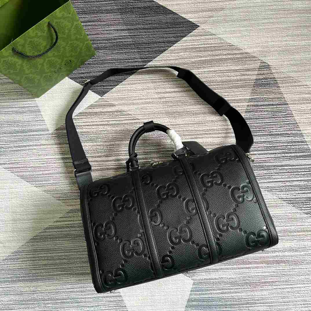 Gvc*1 Jumbo Gg Small Duffle Bag Black 17.7 in/45cm 725282 AABY7 1000