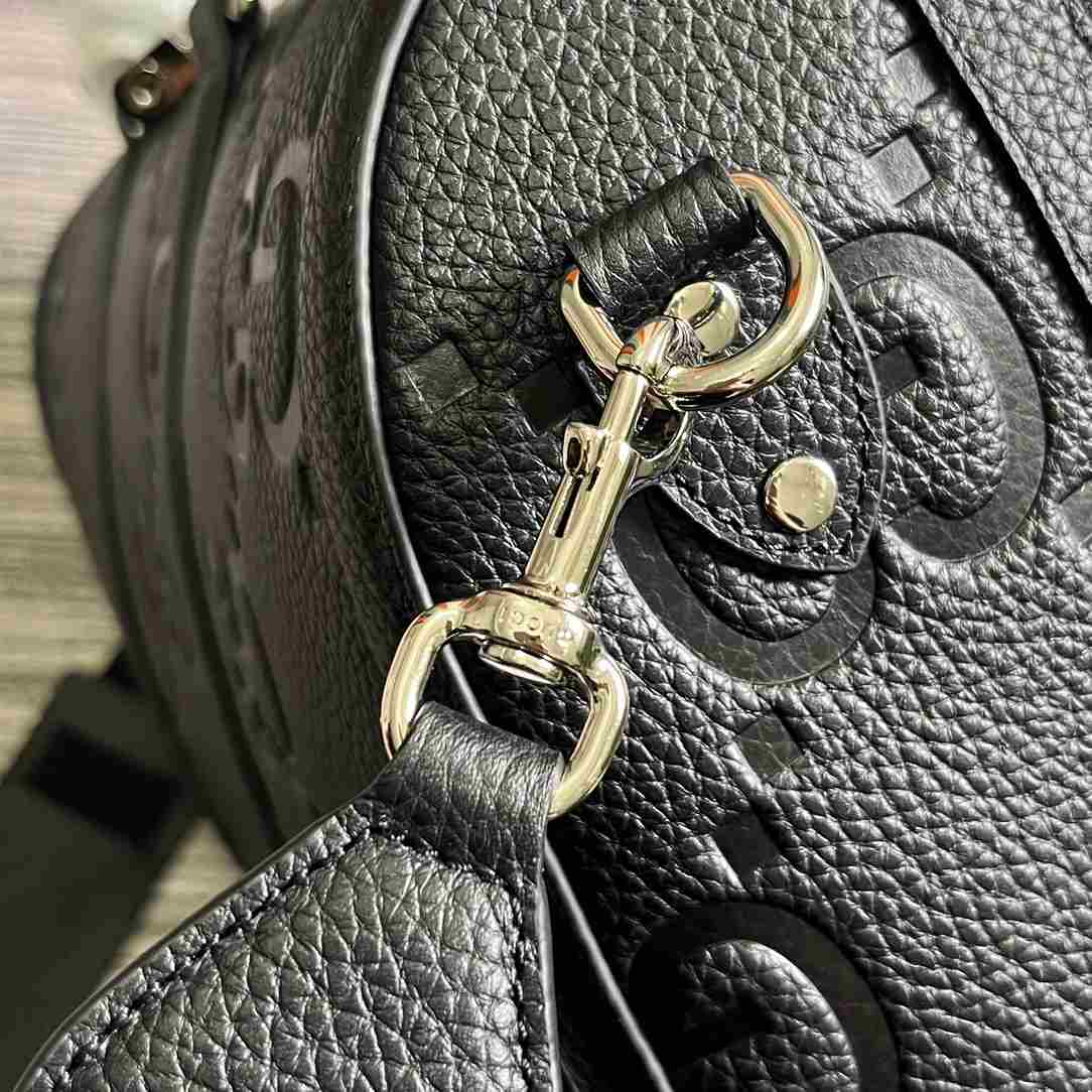 Gvc*1 Jumbo Gg Small Duffle Bag Black 17.7 in/45cm 725282 AABY7 1000
