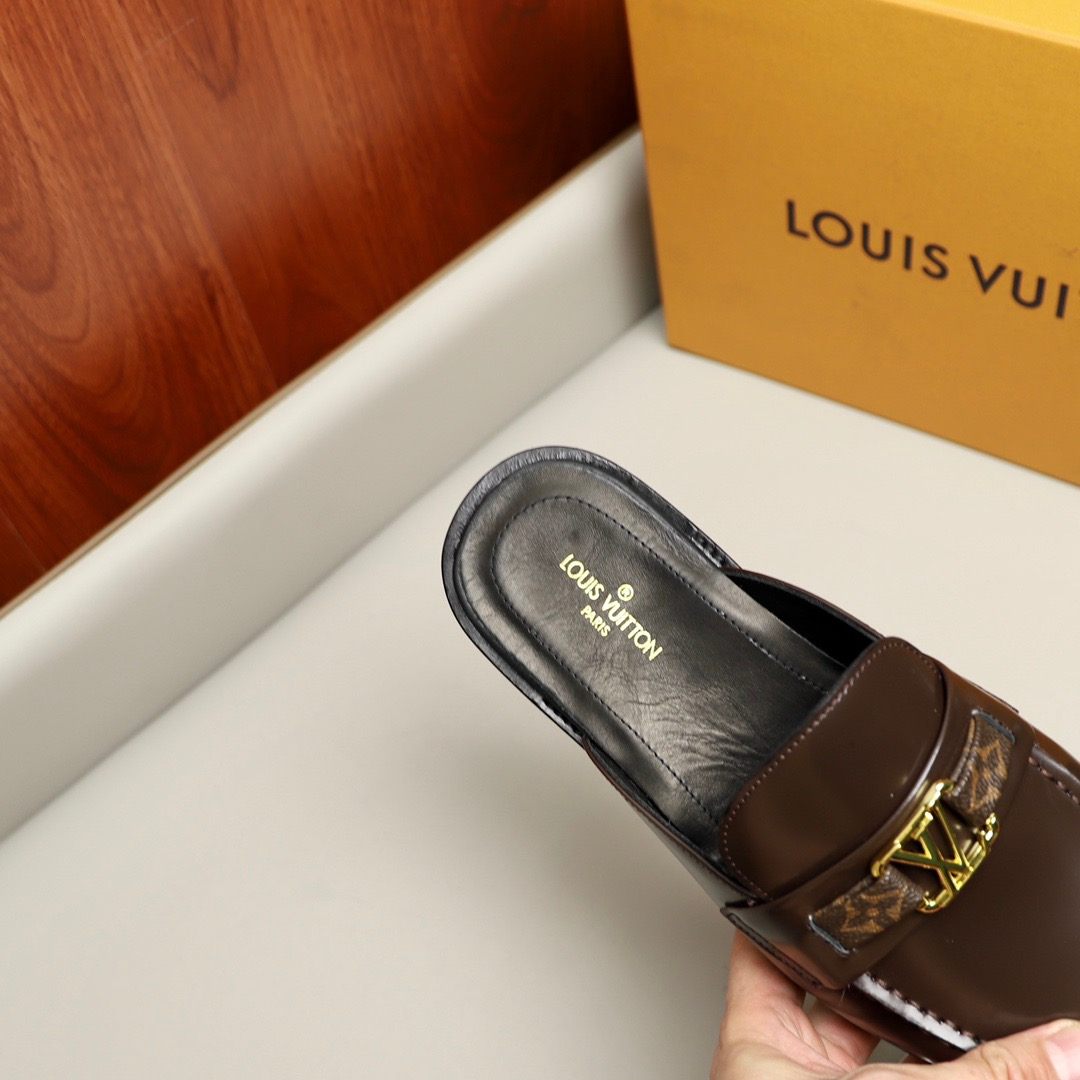 L0vis Vvtt0n Major Open Back With Trim Loafer Brown For Men