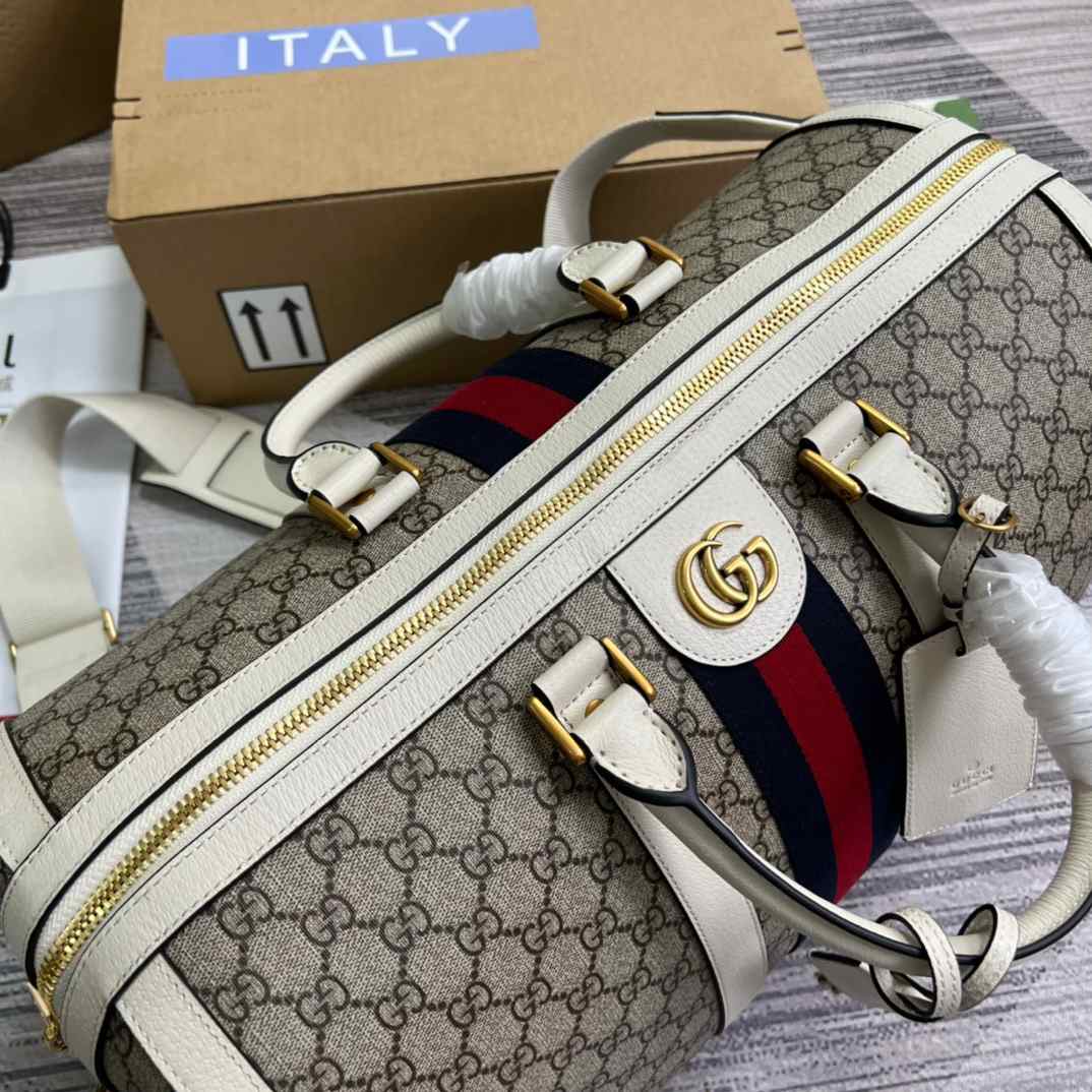 Gvc*1 Savoy Small Duffle Bag Beige/Grey 17.3 in/43 cm 724642 UULDT 9684