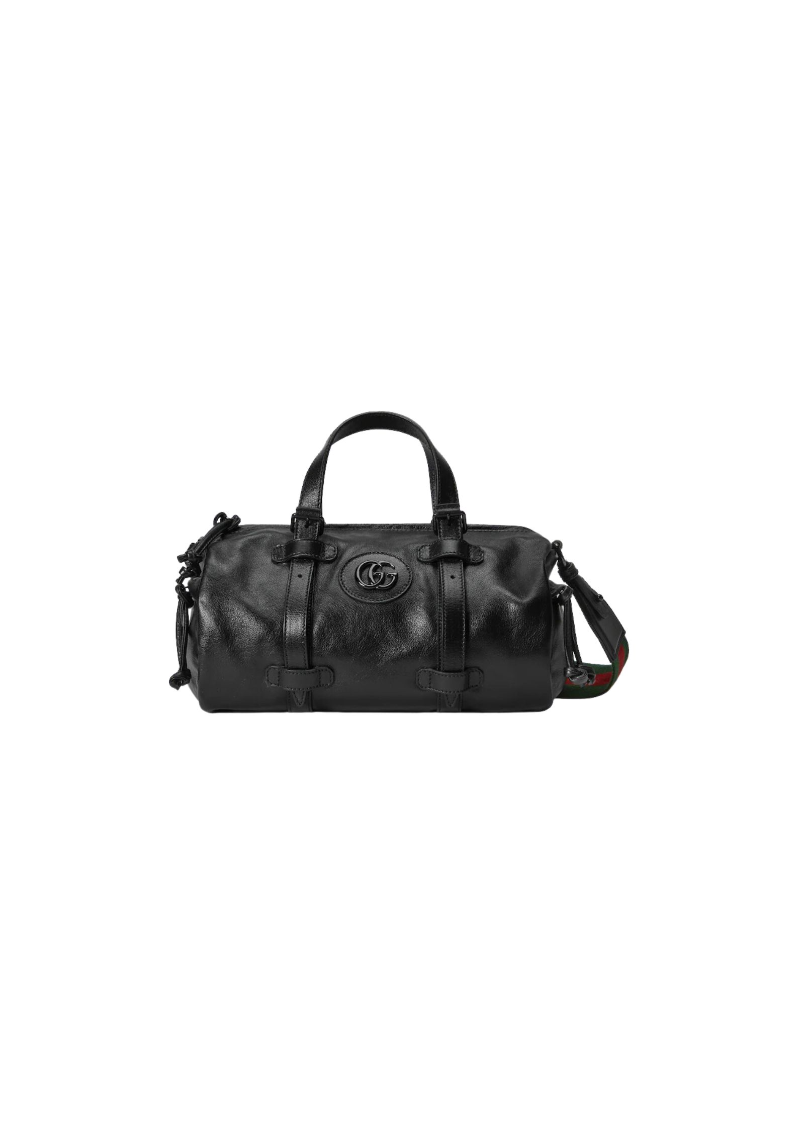 Gvc*1 Small Duffle Bag With Tonal Double G Black/Green Khaki/Grey 11.2 in/28.5cm 725701 AABDE 1060