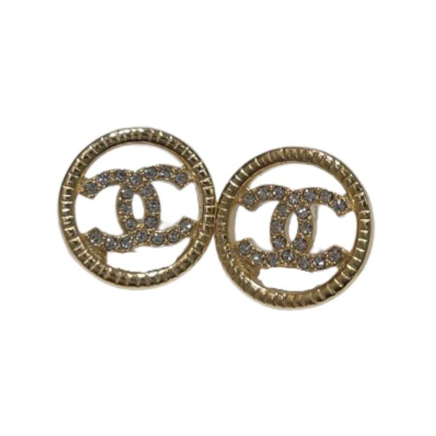 Ch**el Hollow Earrings Gold For Women