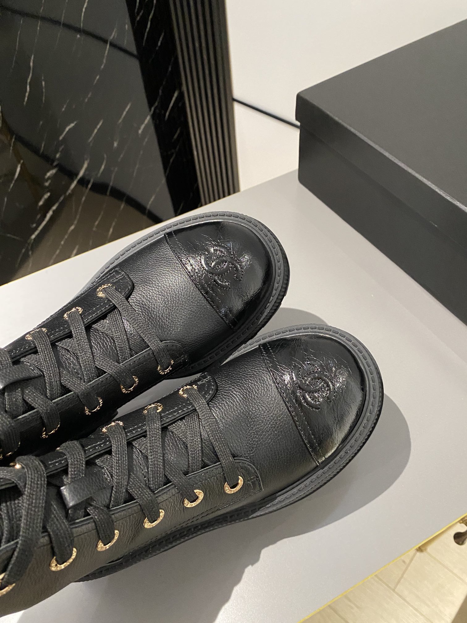 Ch**el Short Boots Black For Women