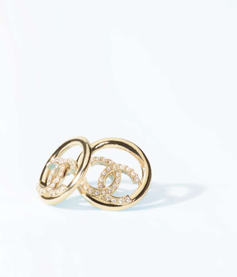 Ch**el Stud Earrings Gold For Women