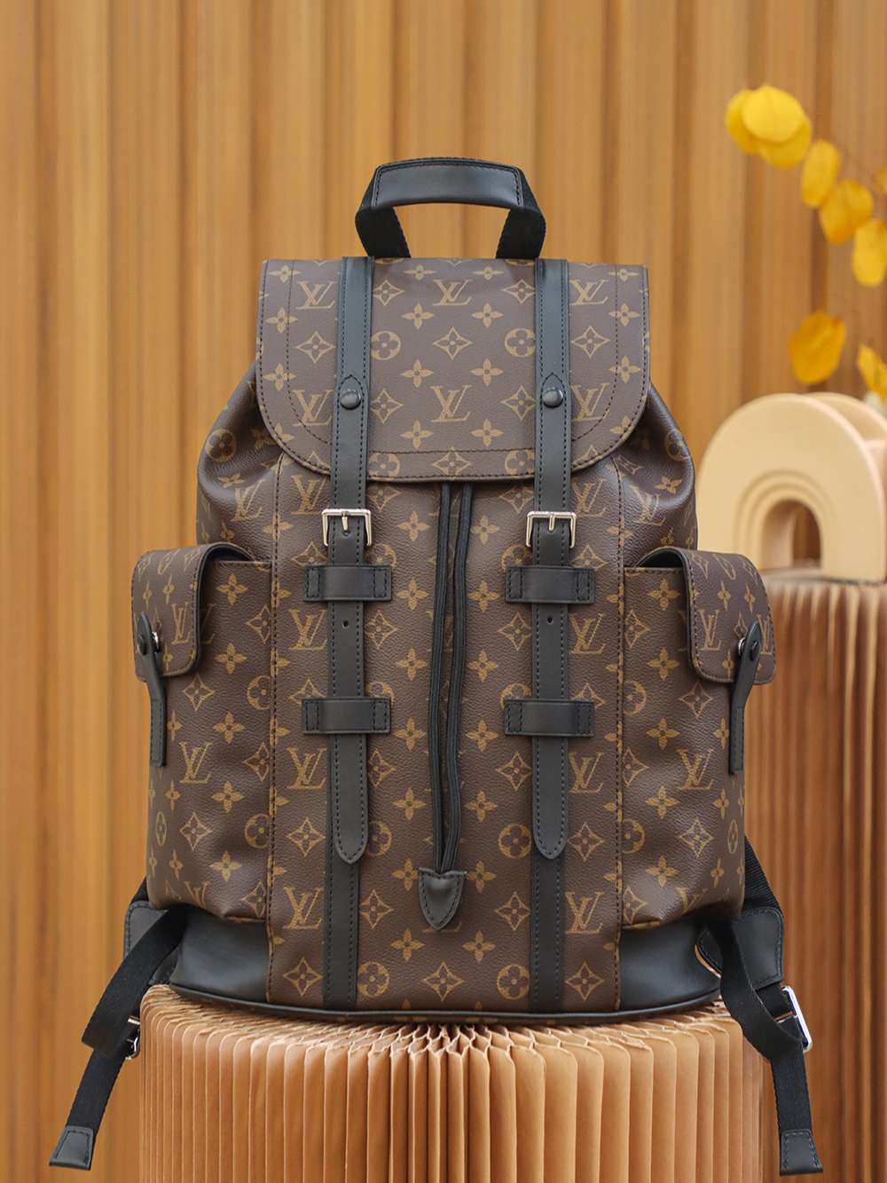 L0vis Vvtt0n Christopher MM Backpack Brown For Men 44cm / 17.3in M43735