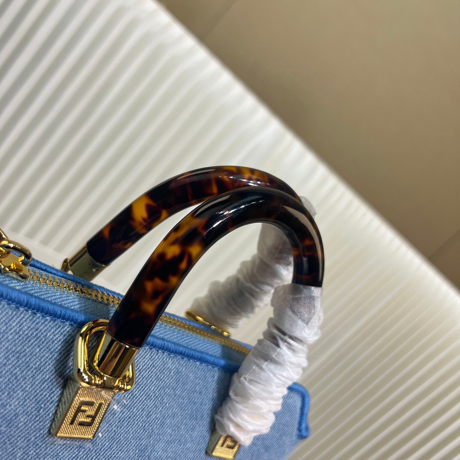 F**di By The Way Mini Bag Blue For Women 18cm / 17.1in