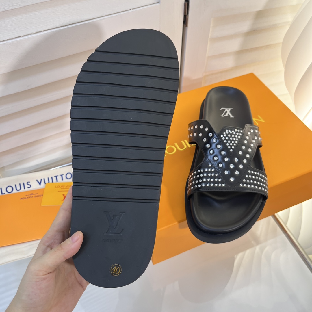 L0vis Vvtt0n Oasis Mule LV Black For Women