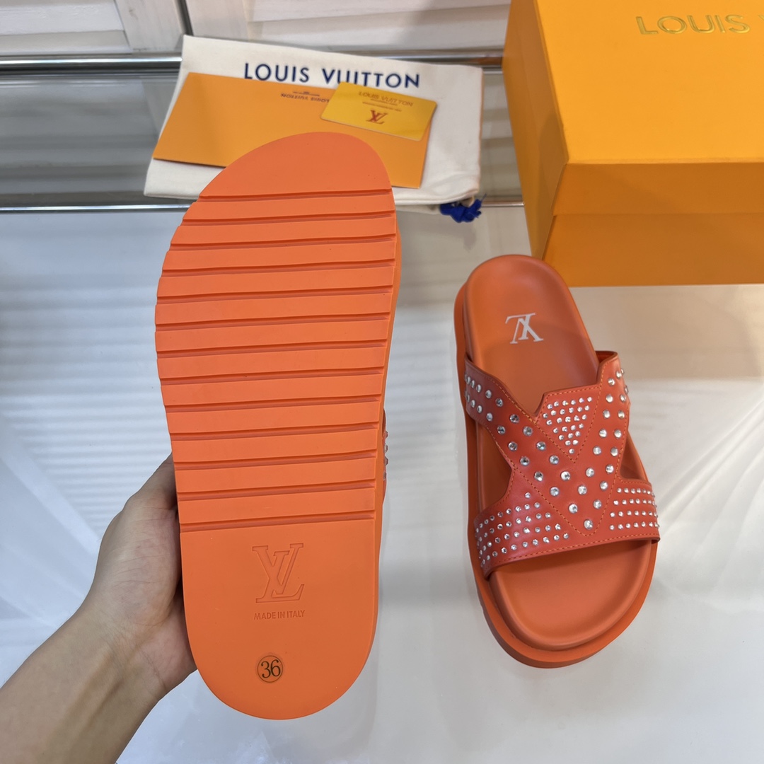 L0vis Vvtt0n Oasis Mule LV Red For Women