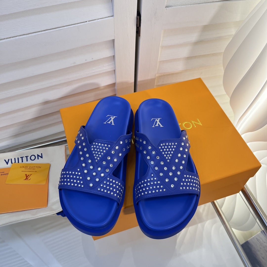 L0vis Vvtt0n Oasis Mule LV Blue For Women