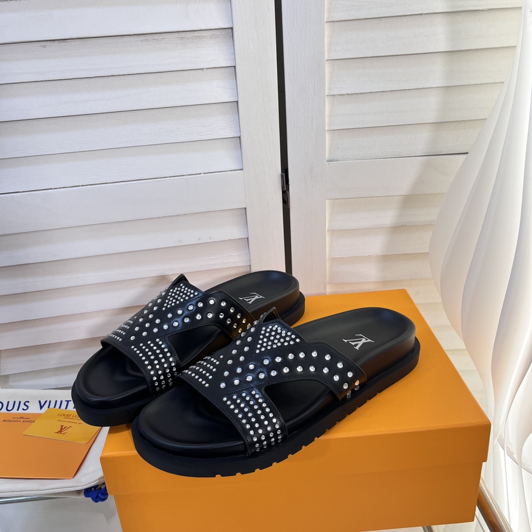 L0vis Vvtt0n Oasis Mule LV Black For Women