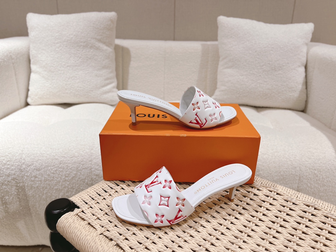 L0vis Vvtt0n Revival Mule White For Women