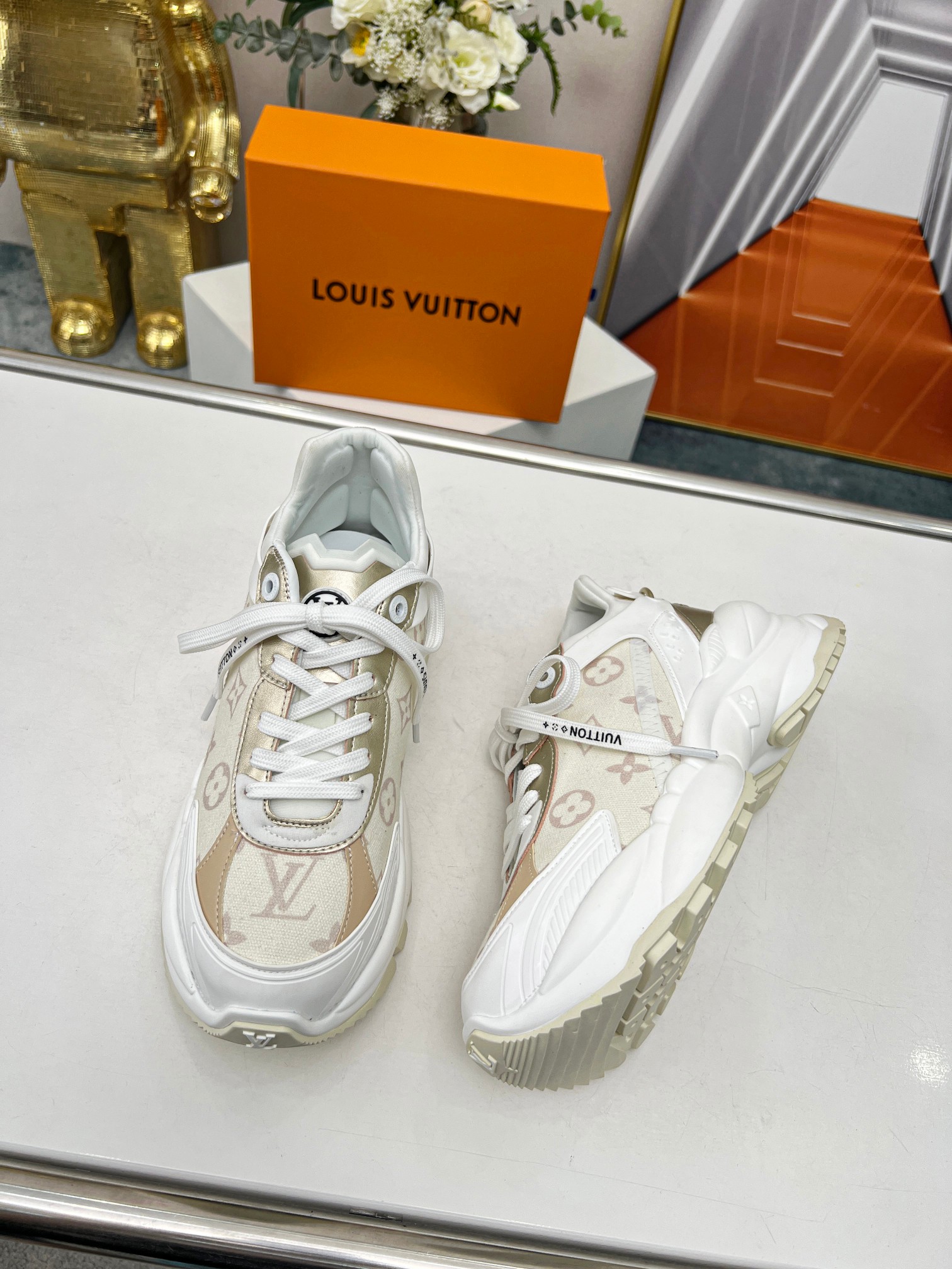 L0vis Vvtt0n Run 55 Sneaker Beige For Women 1ABHR3