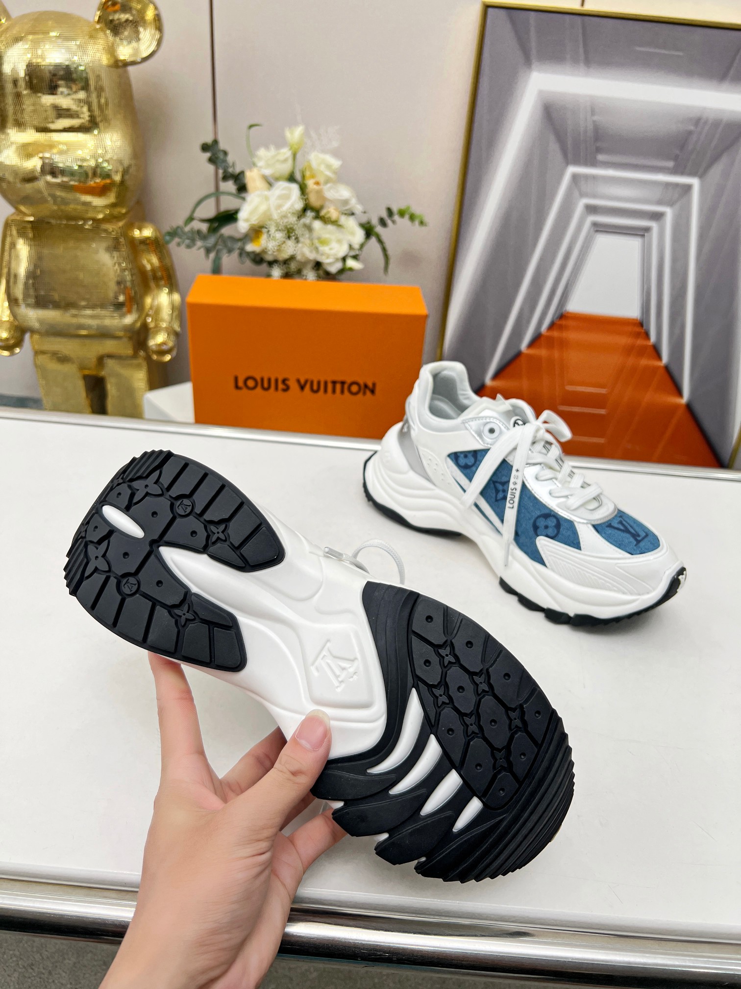 L0vis Vvtt0n Run 55 Sneaker Blue For Women 1ABHQF