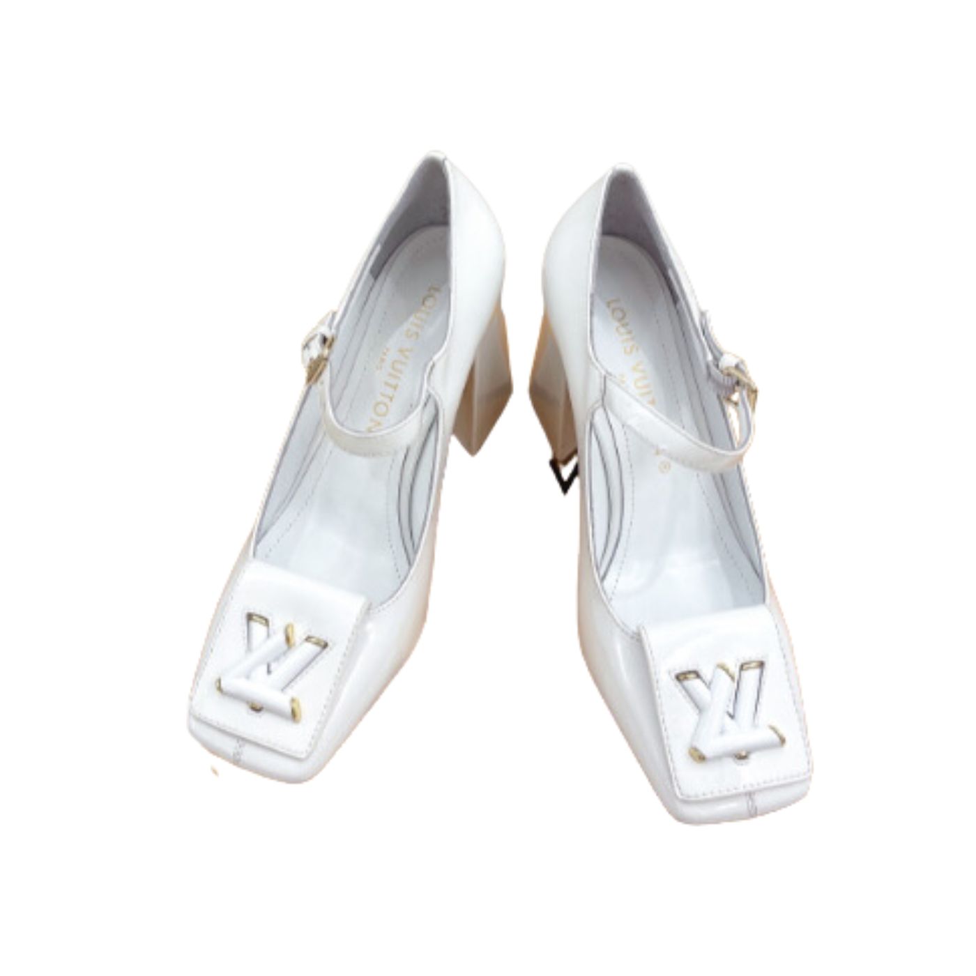 L0vis Vvtt0n Shake Pump White For Women 8.5 cm / 3.3-inch